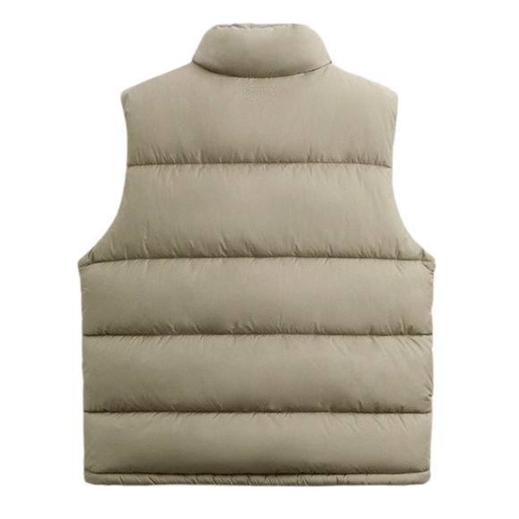 ZARA • Khaki Puffer Vest Jacket - Picture 3 of 9